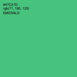 #47C37D - Emerald Color Image