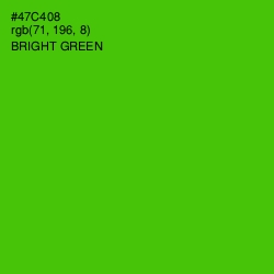 #47C408 - Bright Green Color Image