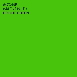 #47C40B - Bright Green Color Image