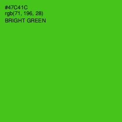 #47C41C - Bright Green Color Image