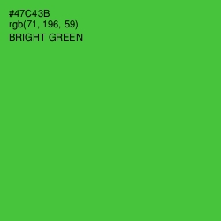 #47C43B - Bright Green Color Image