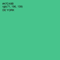 #47C48B - De York Color Image