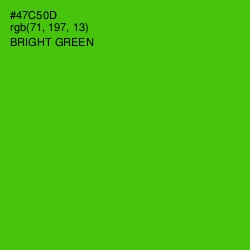 #47C50D - Bright Green Color Image