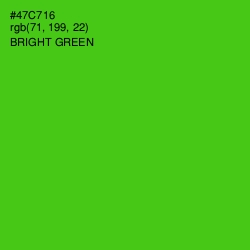 #47C716 - Bright Green Color Image