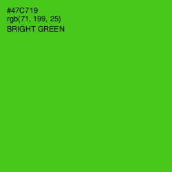 #47C719 - Bright Green Color Image