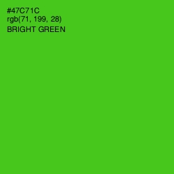 #47C71C - Bright Green Color Image