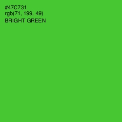 #47C731 - Bright Green Color Image