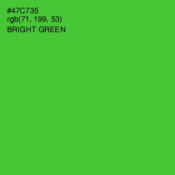 #47C735 - Bright Green Color Image