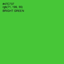 #47C737 - Bright Green Color Image