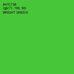#47C738 - Bright Green Color Image