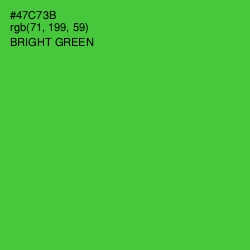 #47C73B - Bright Green Color Image