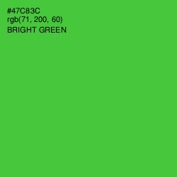 #47C83C - Bright Green Color Image