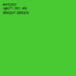 #47C931 - Bright Green Color Image