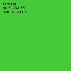 #47CA39 - Bright Green Color Image