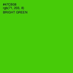 #47CB08 - Bright Green Color Image