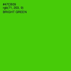 #47CB09 - Bright Green Color Image