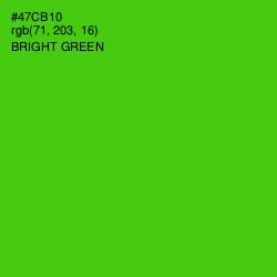 #47CB10 - Bright Green Color Image