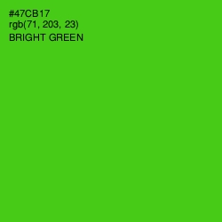 #47CB17 - Bright Green Color Image