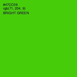 #47CC09 - Bright Green Color Image