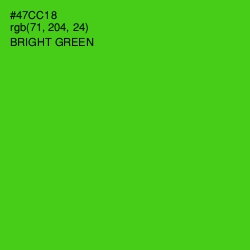 #47CC18 - Bright Green Color Image