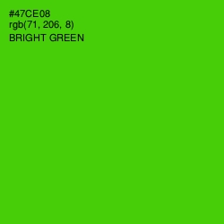 #47CE08 - Bright Green Color Image