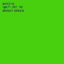 #47CF10 - Bright Green Color Image