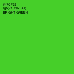 #47CF29 - Bright Green Color Image