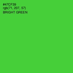 #47CF39 - Bright Green Color Image