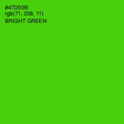 #47D00B - Bright Green Color Image