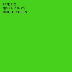 #47D11C - Bright Green Color Image