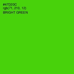 #47D20C - Bright Green Color Image