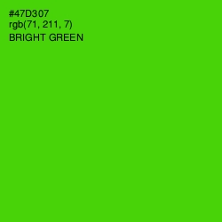 #47D307 - Bright Green Color Image