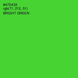 #47D433 - Bright Green Color Image