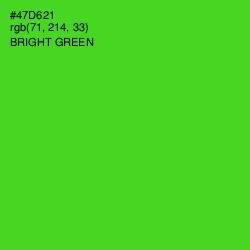 #47D621 - Bright Green Color Image