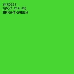 #47D631 - Bright Green Color Image