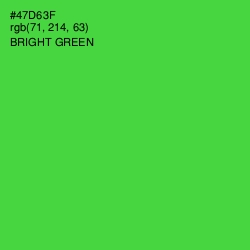 #47D63F - Bright Green Color Image