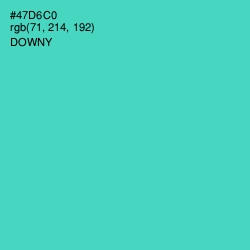 #47D6C0 - Downy Color Image