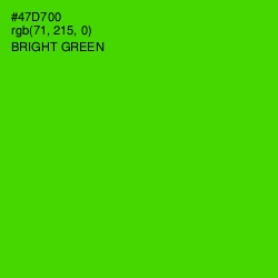 #47D700 - Bright Green Color Image
