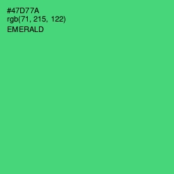 #47D77A - Emerald Color Image