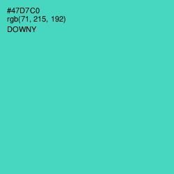 #47D7C0 - Downy Color Image
