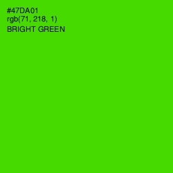 #47DA01 - Bright Green Color Image