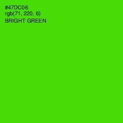 #47DC06 - Bright Green Color Image