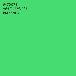 #47DC71 - Emerald Color Image