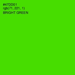 #47DD01 - Bright Green Color Image