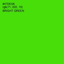 #47DE0A - Bright Green Color Image