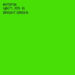 #47DF06 - Bright Green Color Image