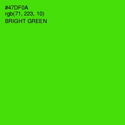 #47DF0A - Bright Green Color Image