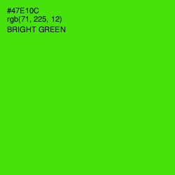 #47E10C - Bright Green Color Image