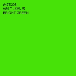 #47E208 - Bright Green Color Image