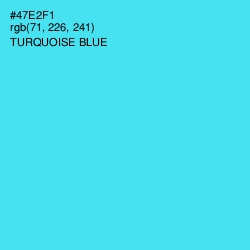 #47E2F1 - Turquoise Blue Color Image